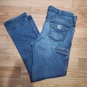 Carhartt Jeans Men's Blue Size 36x34, Work Pants